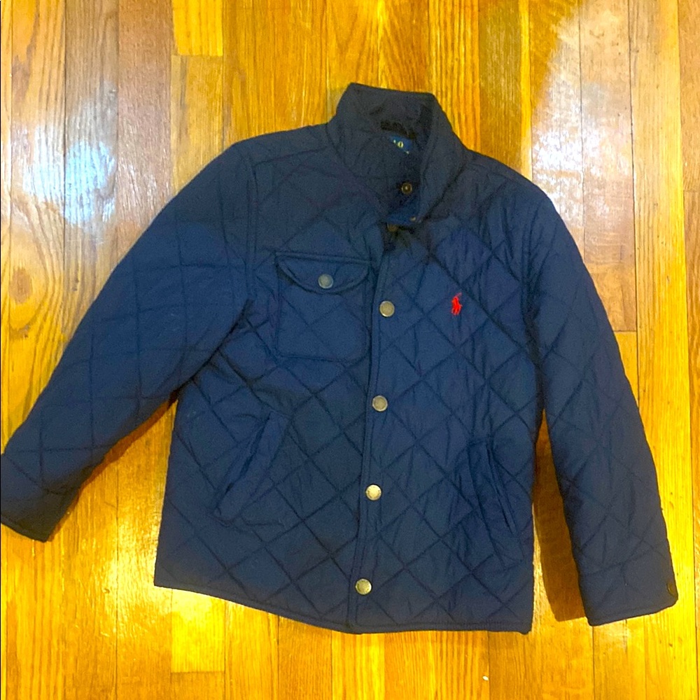 Polo by Ralph Lauren Navy Quilted Kids Jacket